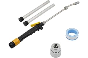 Powswopx 5PCS RV Water Heater Anode Rod & Flush Wand with Element Socket Set 9.25"L x 3/4"NPT Thread Magnesium Rod for Suburban, Mor-Flo, Camper Hot Water Tank Cleaning Rinser with Dual Hex Wrench