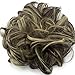 Lelinta Hair Bun Extensions Wavy Curly Messy Donut Chignons Hair Piece Wig Hairpiece Dark Brown Mix Ash Blonde