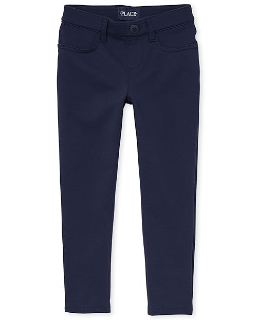 The Children's Place Girl's Ponte Knit Pull On Jeggings, Tidal, 10 slim