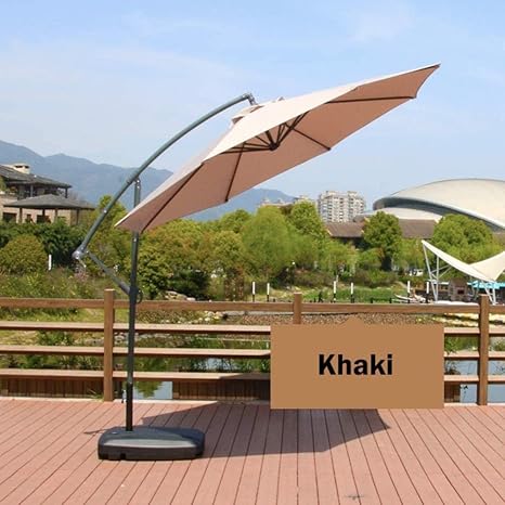 Sombrilla para Patio Sombrilla Cantilever 3m / 8 Varillas/manivela