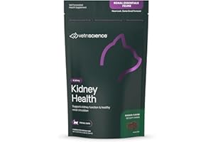 VetriScience Laboratories Renal Essentials, Kidney Health Support for Cats, 120 Bite-Sized Chews