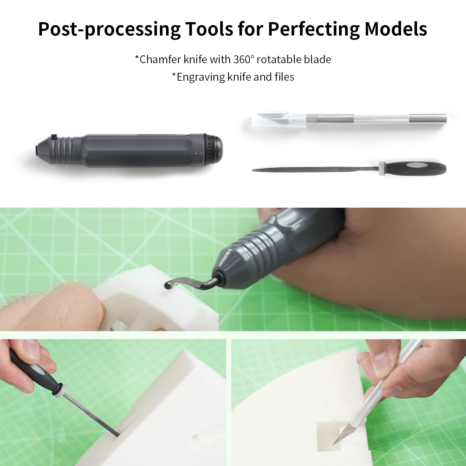 Creality 3D Drucker Tool Kit Pro 74pcs Toolkit, Modell-Nachbearbeitung 3D Drucker Werkzeug Kit, Düsenreinigungsset, Abschluss, Entgratungs, Entfernungswerkzeuge, Reinigungsnadeln, für alle 3D Drucker 6