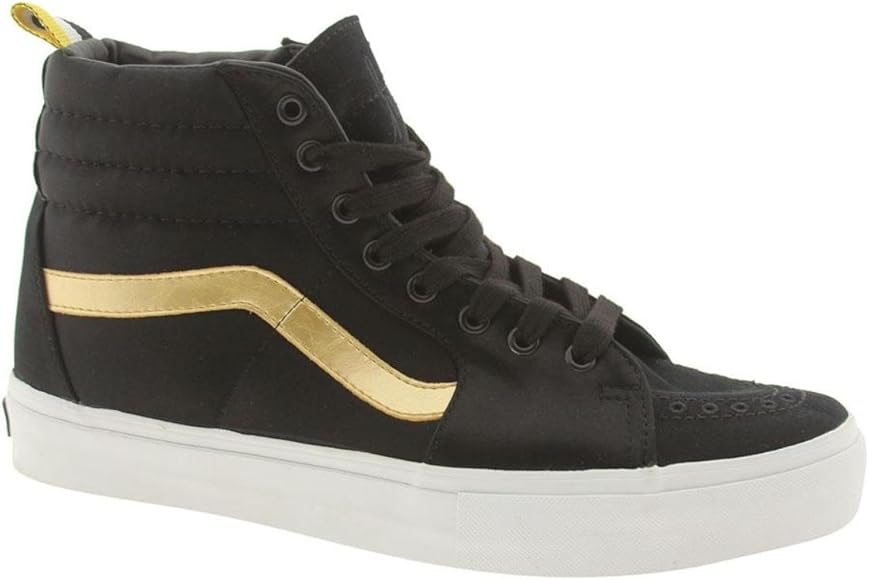 gold black vans