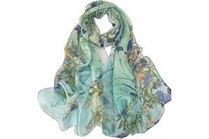 Acotavie Scarfs for Women Lightweight Fashion Scarves Print Floral Pattern Scarf Shawl Wraps