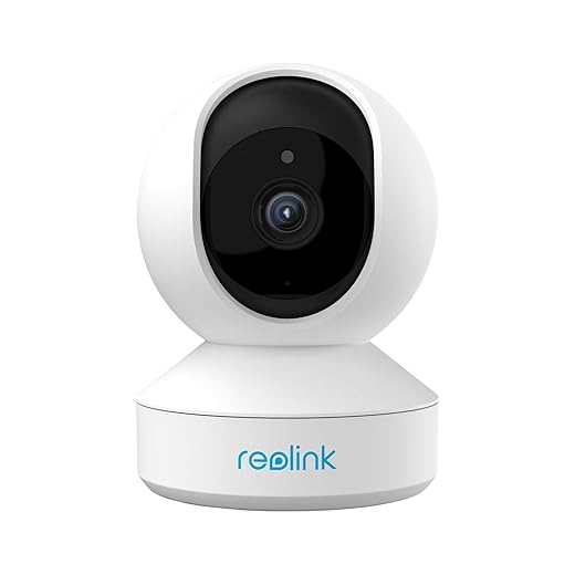 Reolink 4MP Pan Tilt Caméra Surveillance WiFi Interieure, Caméra IP Bi-Bande 2,4GHz/5GHz, Audio Bidirectionnel, CCTV WiFi avec Détection de Mouvement pour Bébé, Aîné et Animal E1 Pro