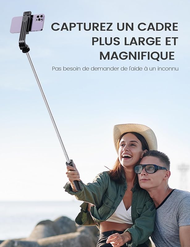 Perche à Selfie Trépied pour Smartphone avec Télécommande Détachable