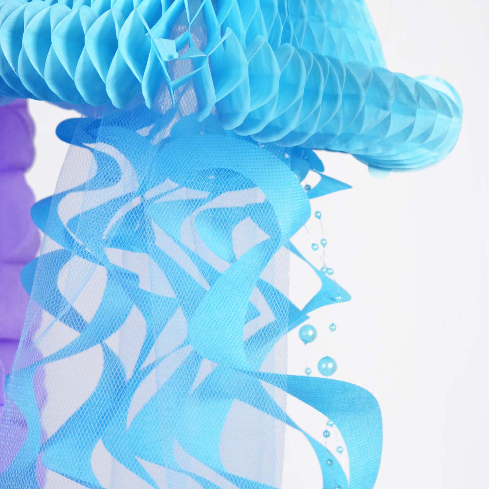 Paper Jazz Mermaid Birthday Theme Party Decoration Mermaid Banner Garland Cake Topper Jelly Fish Honeycomb Hanging Decor Purple Jellyfish Banners Garlands Decorations Wieliczkapark Pl