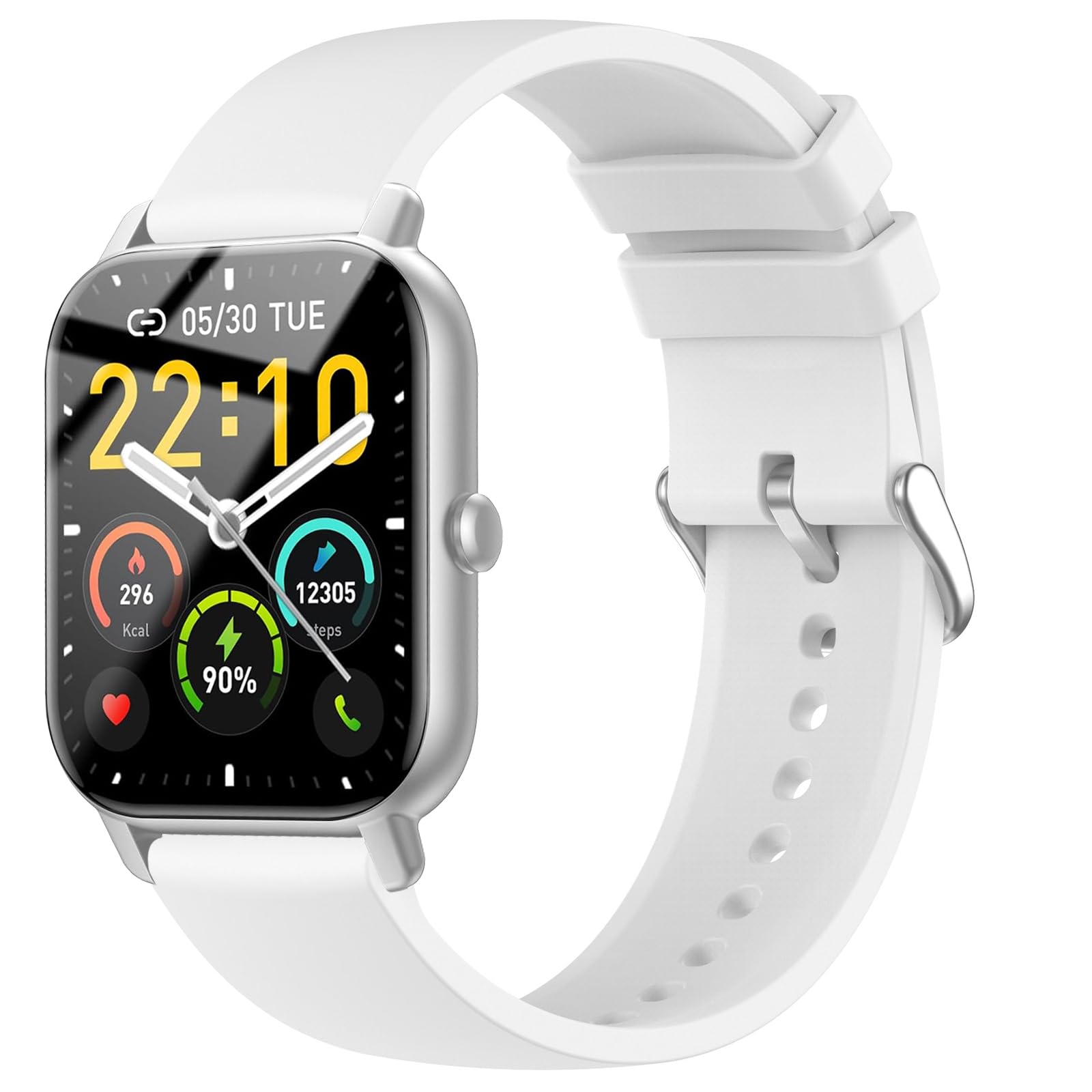 SUGARJAR Strap For Nerunsa P66D,22mm Silicone Band for Donerton T50S,T50H,Popglory P66,ENOMIR IDW19/LW51/LW11,TOOBUR IDW13/IDW16/IDW19/BW01,uaue T50S,Narcid P95/P66,TUYOMA LW36,WeurGhy Y6