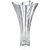 Mikasa Florale Crystal Vase, 14"