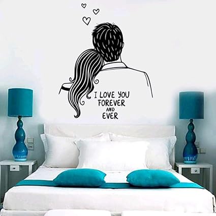 Men And Women Wall Vinyl Decal I Love You Forever Quotes