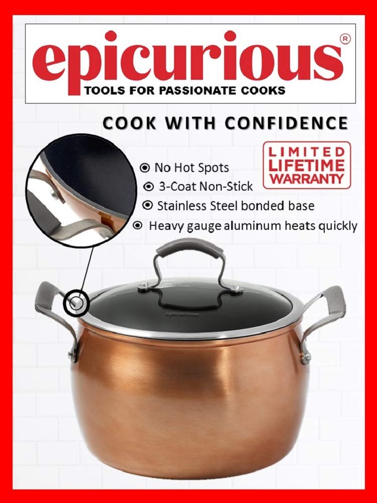 Epicurious Nonstick Aluminum Heavy Gauge Nonstick Induction Ready
