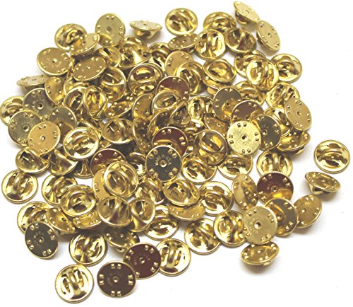 Brass clutch back clasp butterfly pin back guards for insignia lot of 100 pieces