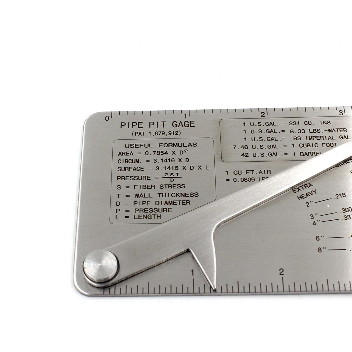 Pipe Pit Welding Gauge Pipeline Diameter Weld Undercut Depth Inspection