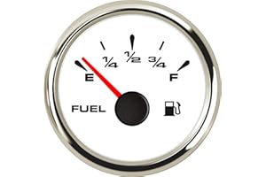 SAMDO Universal Fuel Gauge Digital Fuel Level Gauge Marine Fuel Meter Full Waterproof Signal Adjustable 7 Color Backlight 52m