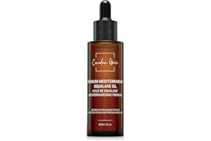 Premium Mediterranean Squalane Oil | Olive-Derived Plant-Based Squalane for Face | Lightweight Hydrating Pre-Makeup Skin Prep