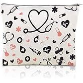 Nurse Bag Pouch for Women Girls Doctor Birthday Christmas Gifts for Nurse Essentials Accessories for Work Nursing Bags for Women Girls Doctor Nurse Gift Bag Makeup Cosmetic Pouch