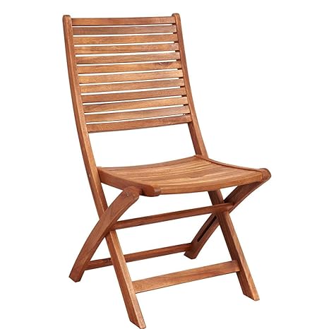 BUTLERS Somerset Holzstuhl für Garten 49,5x63x90 cm - klappbarer Stuhl aus FSC-Akazienholz - Balkonstuhl, Gartenstuhl, Holzst