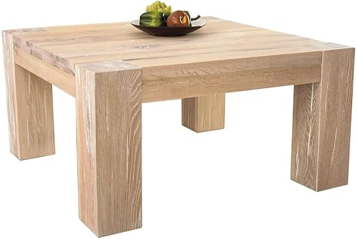Mobel Ideal Couchtisch Wohnzimmertisch Braxton 70x70 Cm Massivholz Holz Eiche Massiv Weiss Gekalkt Amazon De Kuche Haushalt