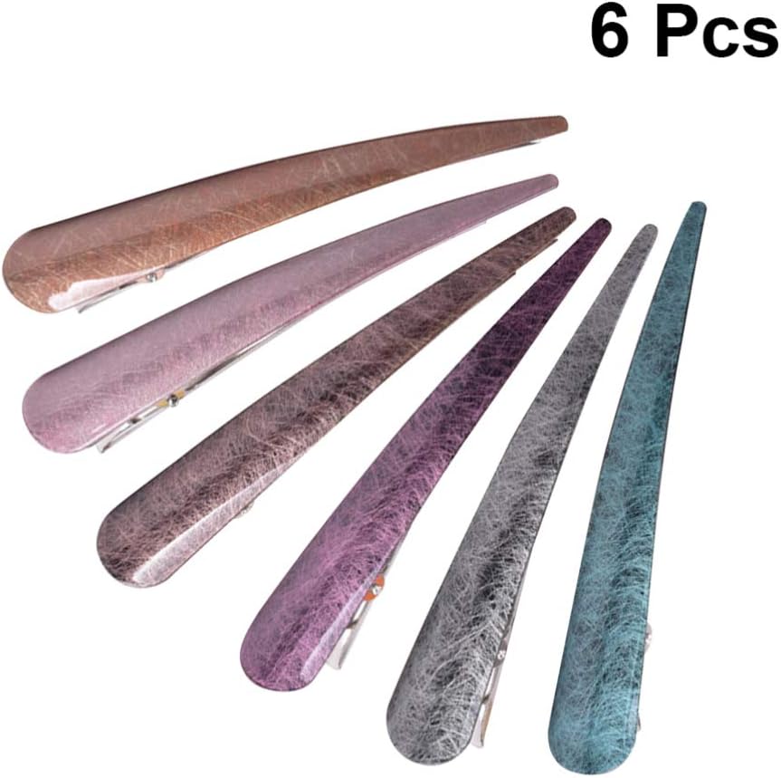 Lurrose 6PCS Alligator Hair Clips 5.5 Inch Large Teeth Bows Hair Clips Sectioning Acrylic Duckbill for Women Thick Fine Long Short - Image 4