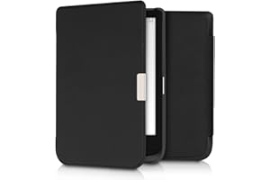 kwmobile Case Compatible with Pocketbook Touch Lux 4/Lux 5/Touch HD 3/Color (2020) Case - Cover for eReader with Magnetic Closure - Black