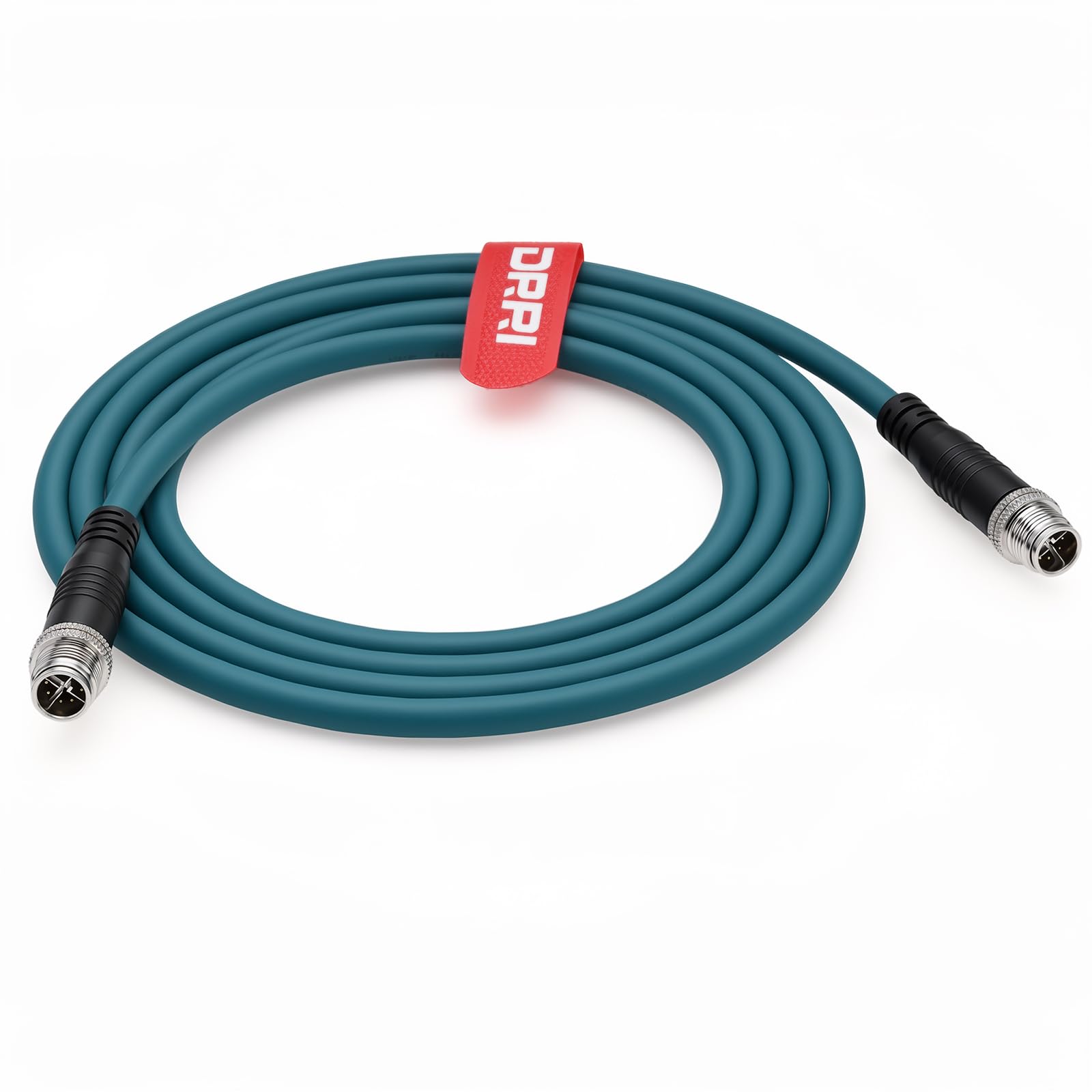 DRRI Cognex Cameras DataMan 260 280 370 Barcode Readers M12 X-Coded 8pin Male to M12 X-Coded 8pin Male Gigabit Ethernet Interface Cat7a Cable