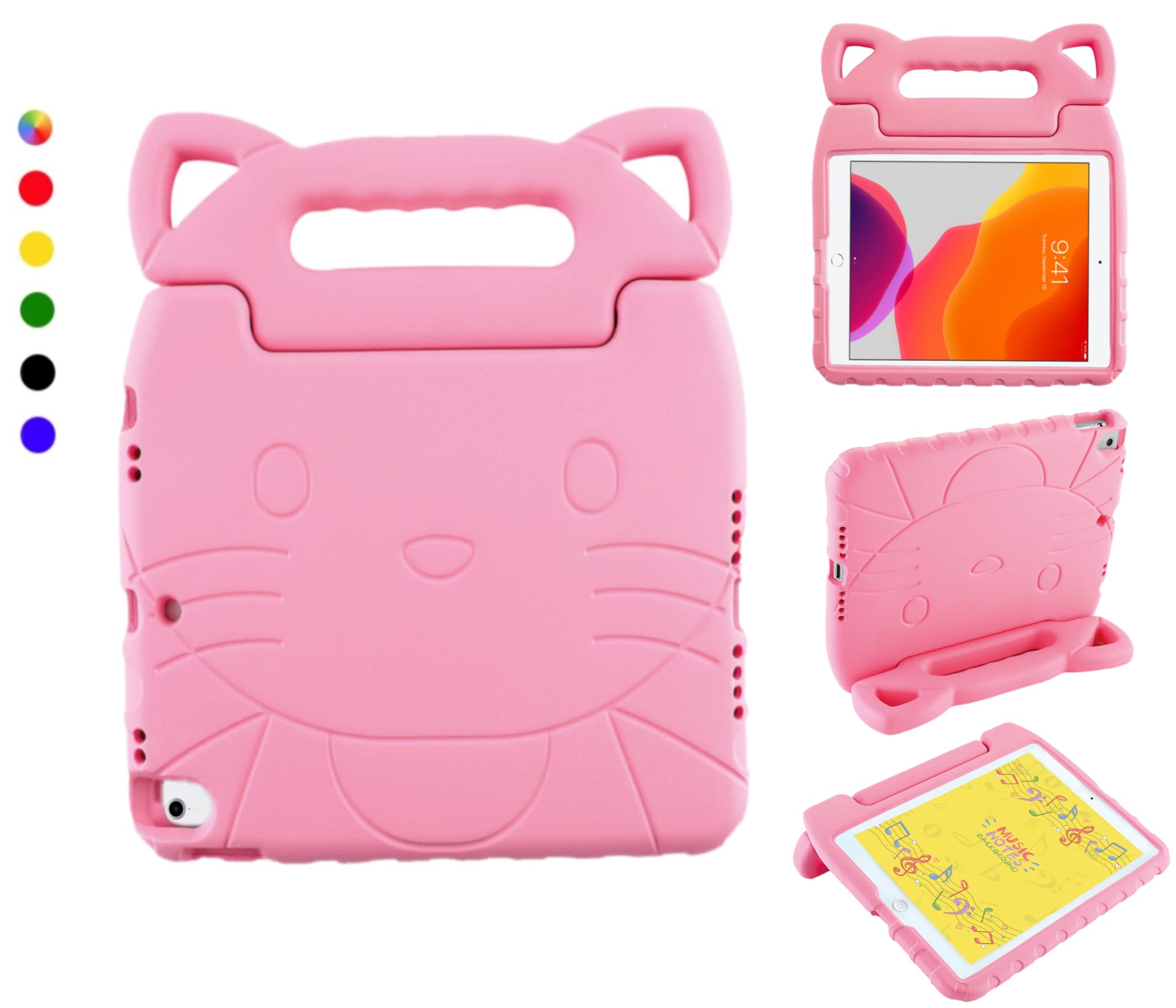 Photo 1 of Tendmart Case Compatilbe with iPad Air 4th / 5th Generation 10.9" 2022,Kids case for Pro 11-inch 3rd Generation 2nd Gen 2020 & 1st Gen 2018, Shockproof Light Weight Handle Stand Pink case