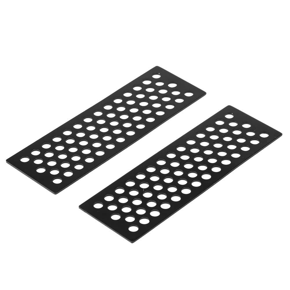 2Pcs RC Sand Board, Aluminium Sand Ladders Recovery Board Ramp Tool for 1/10 RC Crawler(Black)