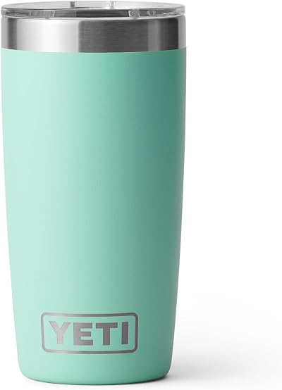 YETI Rambler 10 oz Tumbler Seafoam with MagSlider Lid Stainless Steel