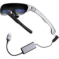Rokid Air AR Glasses, Augmented Reality Glasses Wearable Headsets Smart Glasses for Video Display, Myopia Friendly Portable M