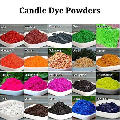 ONGHSD 20 Packs Candle Wax Dye for Candle Making Colorant Soy Wax