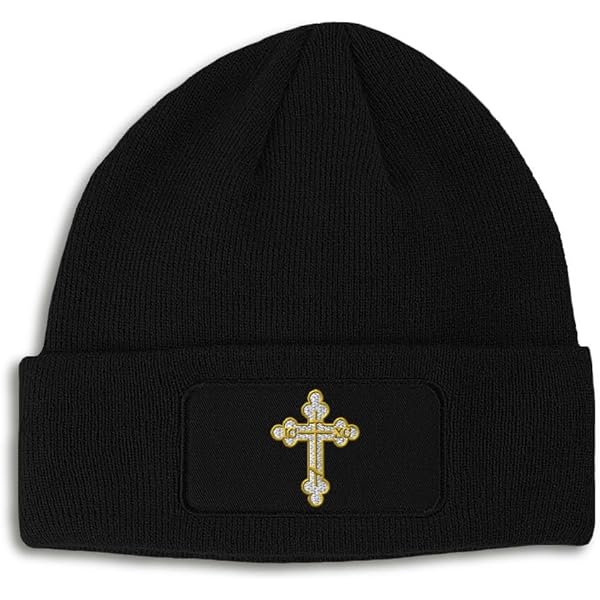 帽子 SUPPLIER Cross Leather Patch Baenie Studs Cross Leather Patch Beanie｜SUPPLIER｜