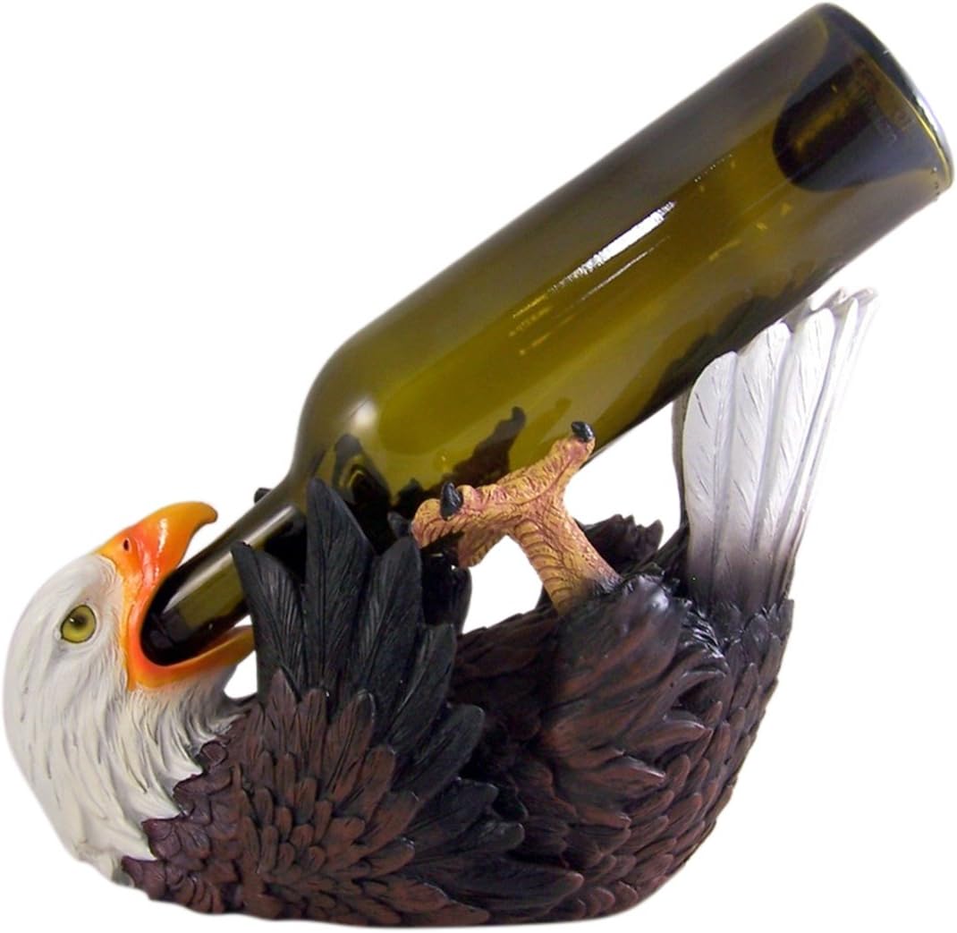 Eagle Wine Bottle Holder Bald 8 Inch Home & Kitchen