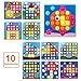 NextX Button Art Toy Color Matching Mosaic Pegboard Early Learning Educational Preschool Games for Kids’ Motor Skills (Pink)