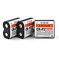 hflexgrad (3-Pack) 6V 1500mAh CR-P2 Lithium Photo Battery Replaces 223A, 2CR-P2, EL223AP, and DL223A Batteries