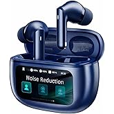 Wireless Earbuds, Ear Buds Active Noise Cancelling with Charging Case, 6.0 Bluetooth Earbuds with AI Clear Calls, 40H Playtime for Sports & Working, Stereo Sound Headphones for iPhone/Android-NavyBlue