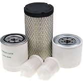 DVPARTS Filter Kit AIR/FUEL/OIL/HYD for Kubota BX22 BX23 BX24 BX25 BX25DLB BX2200 BX2230 BX2350 BX2360 BX2370 BX2660 BX2670 ZD18 ZD21 ZD25 ZD28 GR2100 GR2110 GR2120