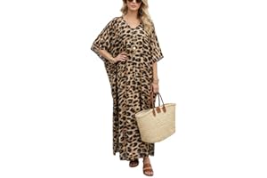 OMMIIVEX Womens Moo Moo Swimwear Coverup Lightweight Breathable for Home Lounging Beach Resort