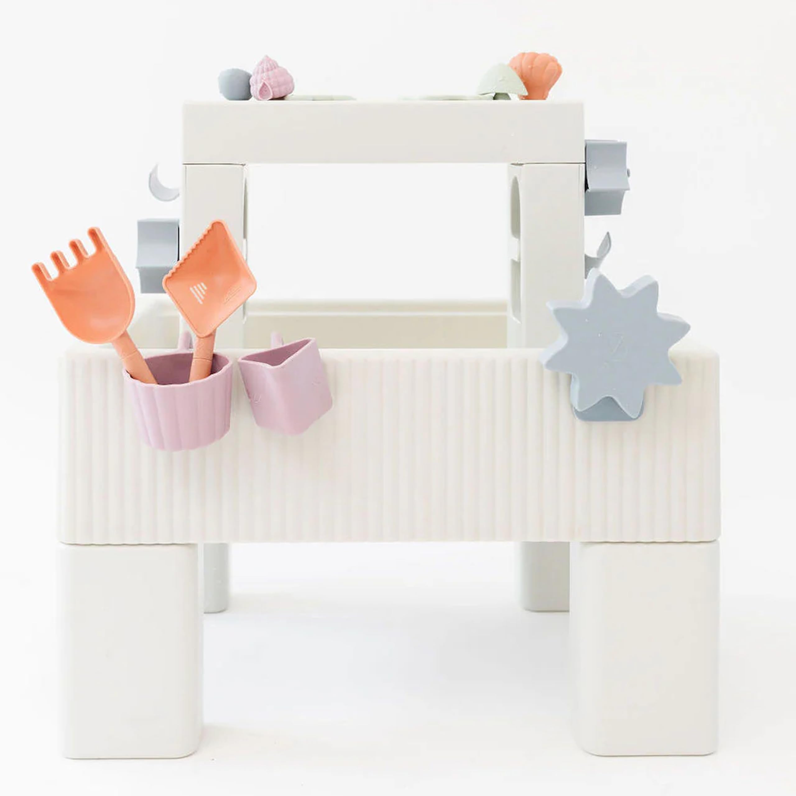 Photo 1 of PLAYSMOL Tide Water & Sensory Table, 3-in-1 Play Sand Table with Lid, Toddlers & Kids Indoor Outdoor Activity Water Station, Ages 3+