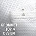 jinchan Fabric Shower Curtain White Shower Curtains Set for Bathroom Decor Waffle Weave Pattern 70x72 inches Long Bath Curtains for Hotel Waterproof with Curtain Hooks 1 Panel