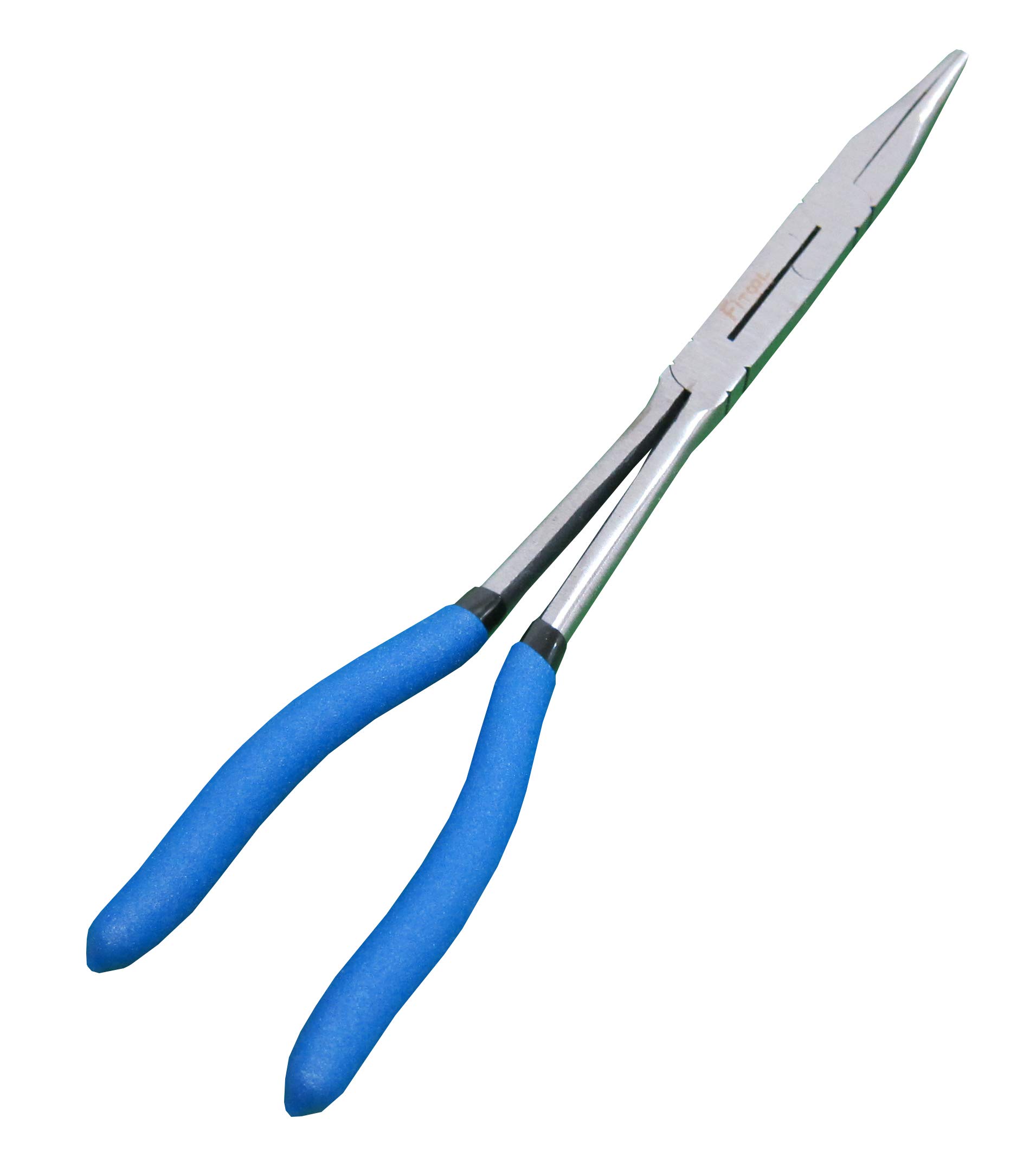 13-Inch Dual Pivot Pliers, 50Cr-V Industrial Quality Precision Tool, Extra Long Reach Compound Action Pliers (Straight Needle Nose)