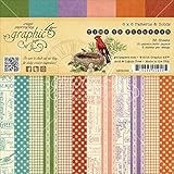 Graphic 45 Time to Flourish Patterns and Solids Print for Scrapbooking, 6 by 6-Inch