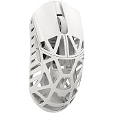 SMACKAPE WLMOUSE Beast X Mini Pro Ultra-Light 34g Magnesium Gaming Mouse, PAW3950 HS Sensor, 8K Polling Rate, 30000 DPI,OM &amp; TTC Switches, Customizable Side Panels.(Milky White(OM Switch-Side Slits))
