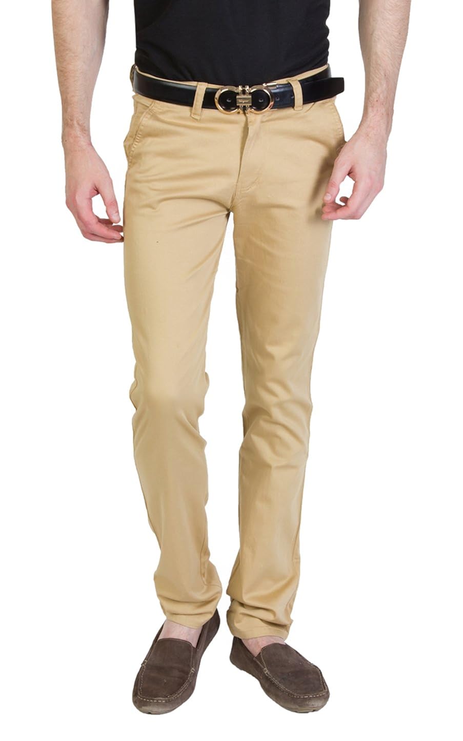 bloos jeans men's cotton casual trousers beige