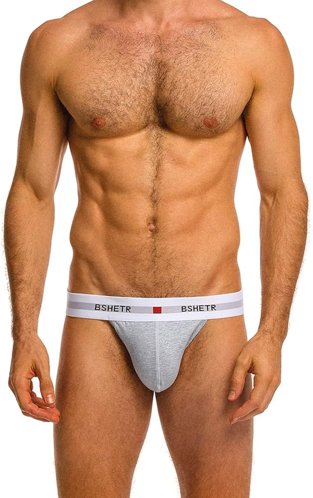 BSHETR Men's Jockstrap Athletic Supporters Cotton 4-Pack Low Rise Stretch Performance Sport Gym Underwear at  Men’s Clothing store