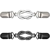 3 Stück Cardigan Clip Set - Eleganter Cinch Clip Silber Für Schal & Kleidung