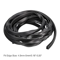 uxcell U Channel Edge Trim, 11.5ft Length Rubber
