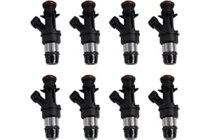 TRQ MPI FI Fuel Injector Set of 8 Kit Compatible with Chevy GMC Pickup Truck V8