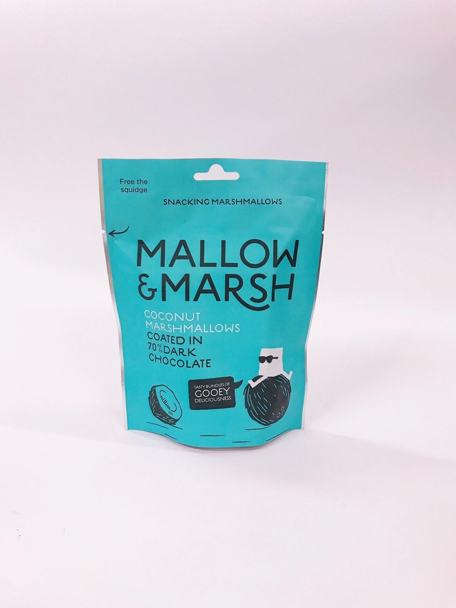 Mallow & Marsh Coconut dark chocolate Marshmallow 100g