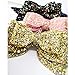 6PCS 5Inch Glitter Hair Bows Large Big Bling Sparkly Sequin Glitter Bows Alligator Hair Clips Hair Accessories for Baby Girls Toddlers Kids Teens Women