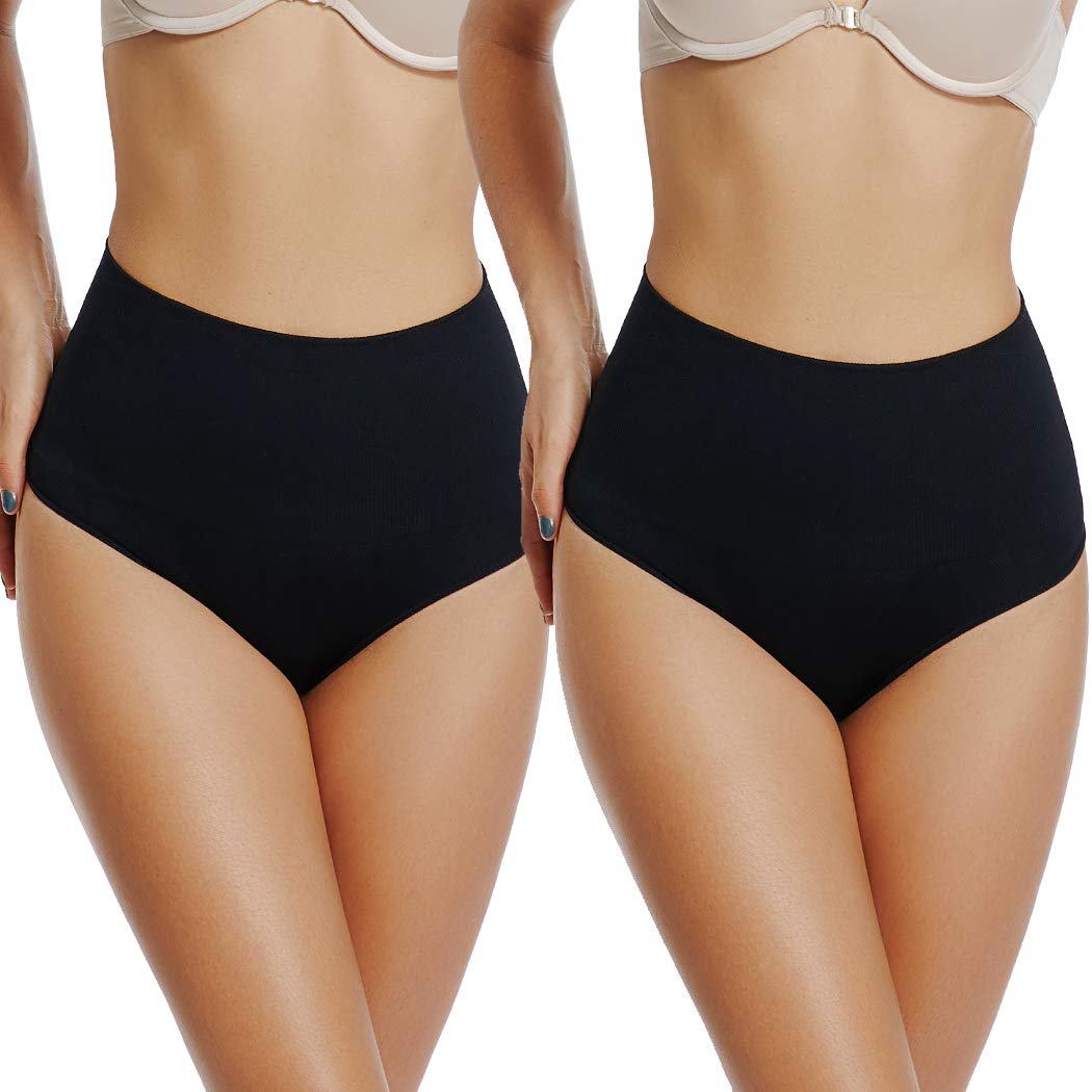 Joyshaper High Waisted Shapewear Thong Control Knickers Black XL